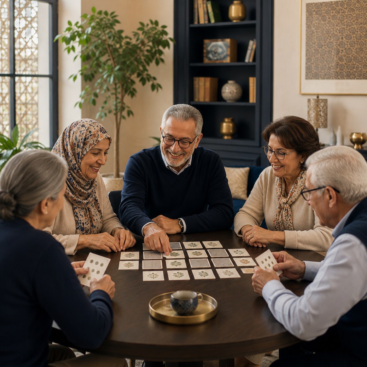 Intervenant indépendant présentant un atelier à un groupe de seniors